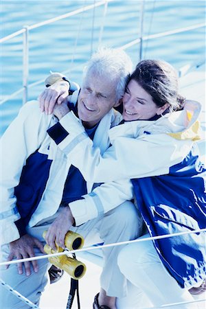 Mature Couple Sailing Stock Photo - Rights-Managed, Code: 700-00151738