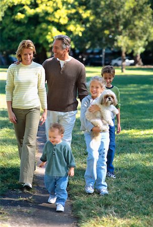 family with teenagers city park - Family Out For A Walk Stock Photo - Rights-Managed, Code: 700-00152058