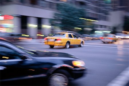 Blurred View of Traffic New York, New York, USA Stock Photo - Rights-Managed, Code: 700-00152568