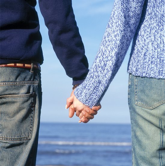 Couple Holding Hands on Beach Stock Photo - Premium Rights-Managed, Artist: Andrew Olney, Image code: 700-00152718