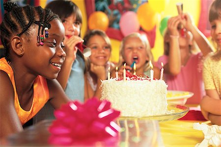 Girls at Birthday Party Stock Photo - Rights-Managed, Code: 700-00152825