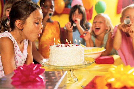 Girls at Birthday Party Stock Photo - Rights-Managed, Code: 700-00152826