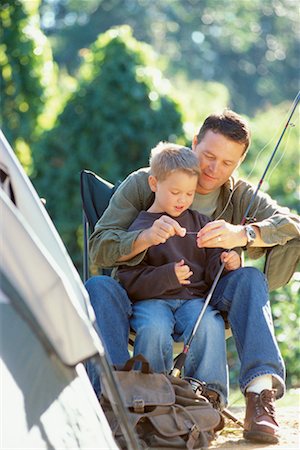 simsearch:700-00037318,k - Father and Son with Fishing Pole Stock Photo - Rights-Managed, Code: 700-00153197