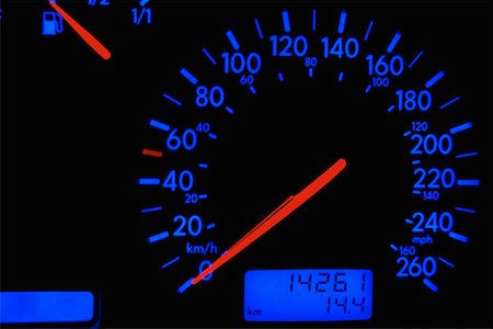 Speedometer Fotografie stock - Rights-Managed, Codice: 700-00153410