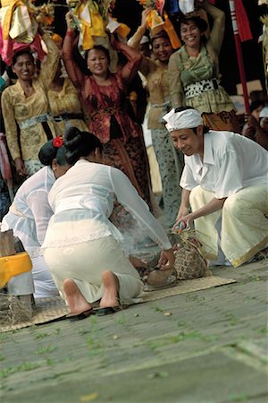 Balinease Ceremony at Temple Penestanan, Bali, Indonesia Foto de stock - Con derechos protegidos, Código: 700-00153587