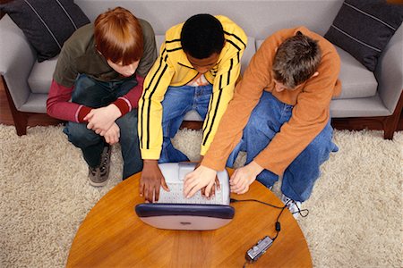 Boys with Laptop Stock Photo - Rights-Managed, Code: 700-00153685