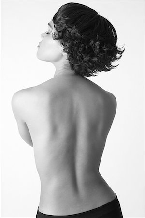 simsearch:700-00157355,k - Back of Topless Woman Stock Photo - Rights-Managed, Code: 700-00164261