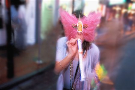 simsearch:600-05854178,k - Masked Woman at Mardi Gras New Orleans, USA Stock Photo - Rights-Managed, Code: 700-00164309