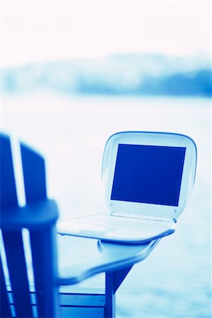 portable chair not people - Laptop on a Dock Stock Photo - Rights-Managed, Code: 700-00164394