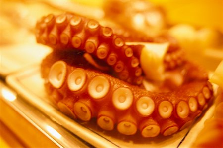 Close-Up of Octopus on Plate Stock Photo - Rights-Managed, Code: 700-00164566