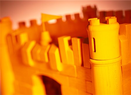 Close-Up of Toy Castle Stock Photo - Rights-Managed, Code: 700-00164584