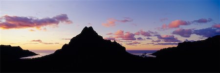 simsearch:700-00054972,k - Mont Rotui au coucher du soleil : Moorea, Polynésie Photographie de stock - Rights-Managed, Code: 700-00164837