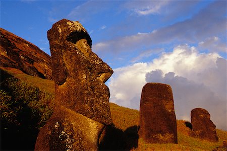 rano raraku - Moai auf der Osterinsel Stockbilder - Lizenzpflichtiges, Bildnummer: 700-00164876
