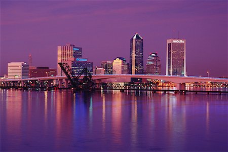 simsearch:700-00073695,k - Jacksonville Skyline Jacksonville, Florida Fotografie stock - Rights-Managed, Codice: 700-00164905