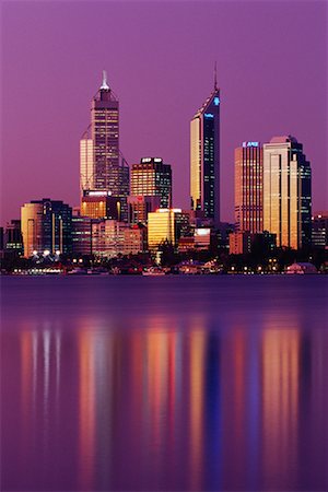 simsearch:700-00161792,k - Perth Skyline Western Australia Fotografie stock - Rights-Managed, Codice: 700-00164900