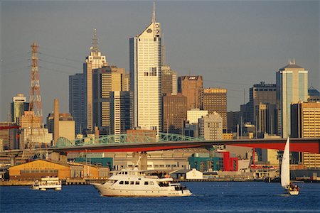 port melbourne - Melbourne Skyline Victoria, Australia Stock Photo - Rights-Managed, Code: 700-00164903