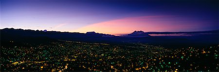 La Paz and Volcano Illimani Bolivia Fotografie stock - Rights-Managed, Codice: 700-00165848