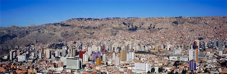 La Paz Cityscape Bolivia Fotografie stock - Rights-Managed, Codice: 700-00165850