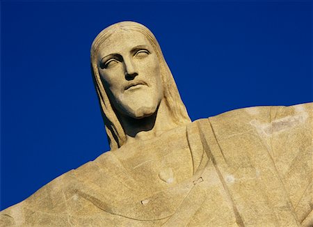 simsearch:700-05947875,k - Bust of Statue of Christ the Redeemer Rio de Janeiro, Brazil Foto de stock - Con derechos protegidos, Código: 700-00166031