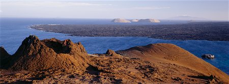 Cratères de volcan Isla Bartolome, îles Galapagos Equateur Photographie de stock - Rights-Managed, Code: 700-00166041