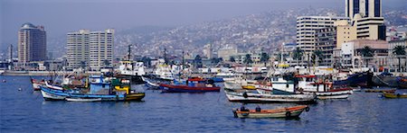 region de valparaiso - Fishing Boats in Harbour Valparaiso, Chile Stock Photo - Rights-Managed, Code: 700-00166065