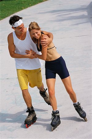 Couple In-Line Skating Stock Photo - Rights-Managed, Code: 700-00166318