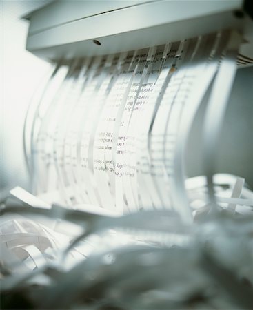 Close-Up of Paper Shredder Stock Photo - Rights-Managed, Code: 700-00166427