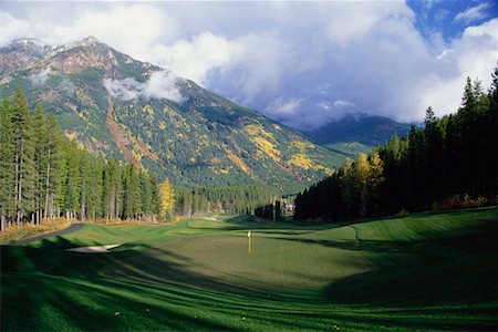 Golf Course Panorama, British Columbia Stock Photo - Rights-Managed, Code: 700-00166612