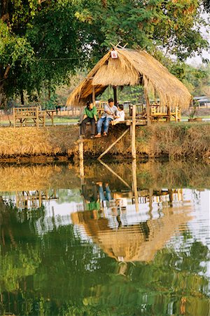 Thai Family Fishing from Dock Stock Photo - Rights-Managed, Code: 700-00167209