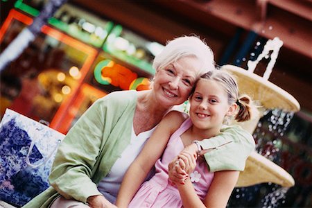 simsearch:700-00046921,k - Grandmother and Granddaughter Outdoors Stock Photo - Rights-Managed, Code: 700-00167247