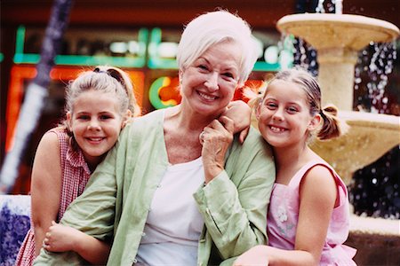simsearch:700-00046921,k - Grandmother and Granddaughters Outdoors Stock Photo - Rights-Managed, Code: 700-00167248