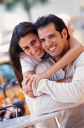 simsearch:700-00086310,k - Portrait of Couple Hugging Stock Photo - Rights-Managed, Code: 700-00167459