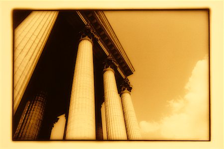 paris sepia - Looking Up at Pillars Stock Photo - Rights-Managed, Code: 700-00168071