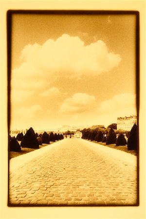 paris sepia - Pathway and Sky Stock Photo - Rights-Managed, Code: 700-00168072