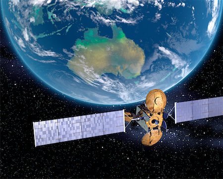 simsearch:600-00917991,k - Satellite over Australia Stock Photo - Rights-Managed, Code: 700-00168266