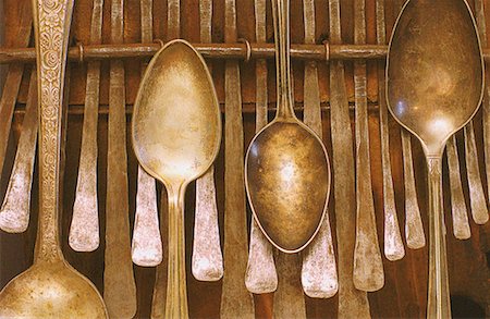 spoon antique - Antique Spoons and Mbira Stock Photo - Rights-Managed, Code: 700-00168356