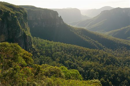 Govetts Pale Blue Mountains, Nouvelle Galles du Sud Australie Photographie de stock - Rights-Managed, Code: 700-00168516