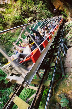 Scenic Railway at Scenic World Jamison Valley, Katoomba, Blue Mountains, NSW, Australia Foto de stock - Con derechos protegidos, Código: 700-00168524