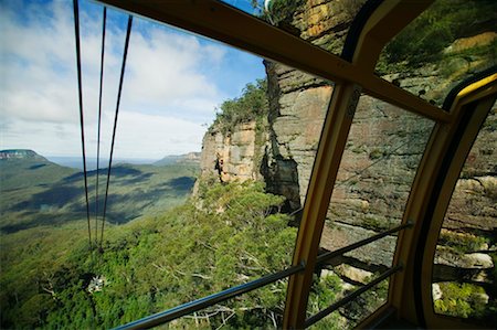 Vue de Sceniscender la vallée Jamison, Katoomba, Blue Mountains, Nouvelle Galles du Sud Australie Photographie de stock - Rights-Managed, Code: 700-00168521