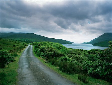 Dirt Road by Water Ireland Stock Photo - Rights-Managed, Code: 700-00168564