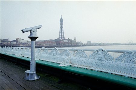 Tourist Lookout over Town Blackpool, England Stock Photo - Rights-Managed, Code: 700-00168578