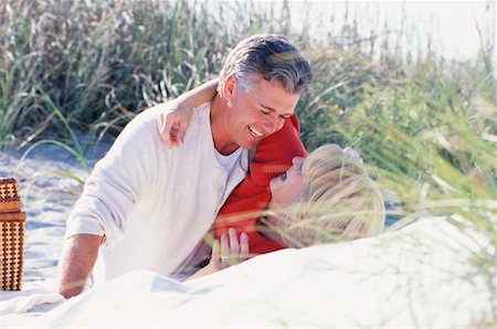 Couple Hugging on Beach Stock Photo - Rights-Managed, Code: 700-00168686