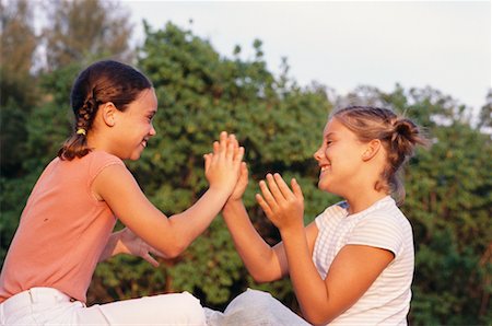 patty cake photos - Two Girls Playing Patty Cake Stock Photo - Rights-Managed, Code: 700-00168695