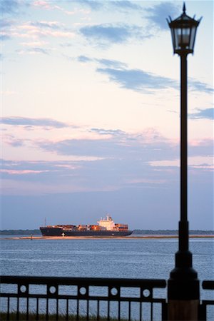 Passing Container Ship Charleston, South Carolina Stock Photo - Rights-Managed, Code: 700-00168813