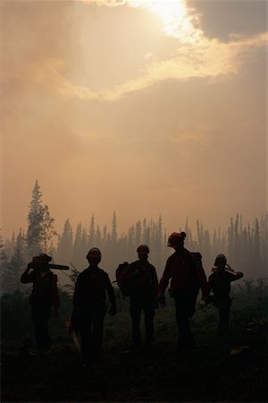 Pompiers forestiers Photographie de stock - Rights-Managed, Code: 700-00169013