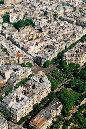 simsearch:700-01199434,k - Aerial View of Paris Stock Photo - Rights-Managed, Code: 700-00169492