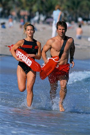 protection runner - Lifeguards Stock Photo - Rights-Managed, Code: 700-00160320