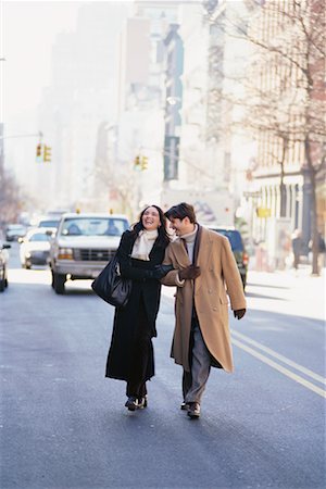 soho, new york - Couple Outdoors Fotografie stock - Rights-Managed, Codice: 700-00160427