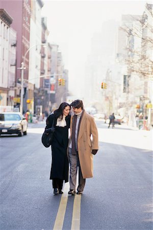 soho, new york - Couple Outdoors Foto de stock - Con derechos protegidos, Código: 700-00160429