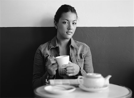 Woman in a Cafe Stock Photo - Rights-Managed, Code: 700-00160464